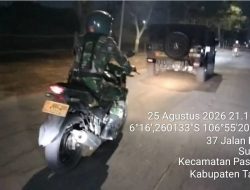 Berikan Rasa Aman kepada Warga, Koramil 11/Pasar Kemis Gelar Patroli Jalan Kaki dan Berkendara Maung