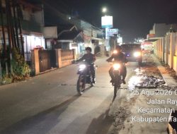 Intensifkan Keamanan Wilayah, Koramil 10/Sepatan Gelar Patroli Malam